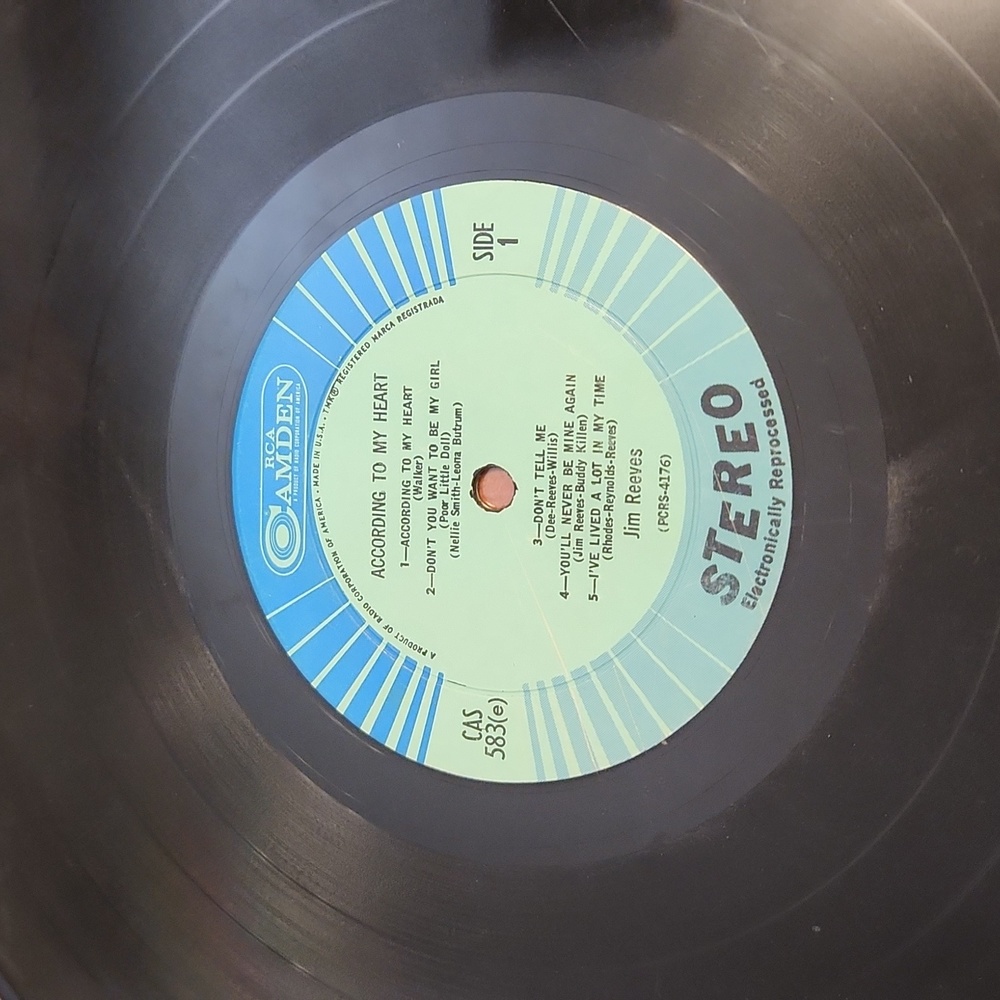 Jim Reeves "According To My Heart" - Picture 3 of 3